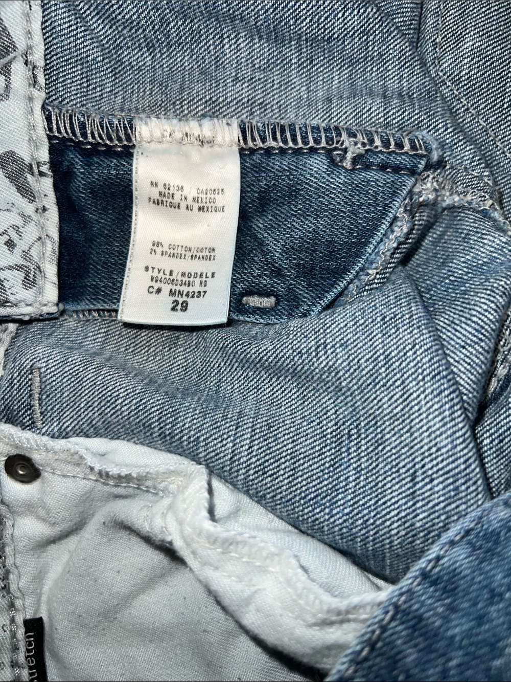 Guess Light Blue Skinny Jeans - Faded Denim - Picture 5 of 8